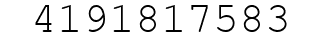 Number 4191817583.