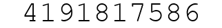 Number 4191817586.