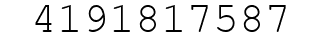Number 4191817587.