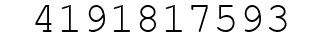 Number 4191817593.