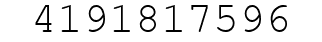 Number 4191817596.