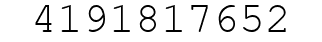 Number 4191817652.