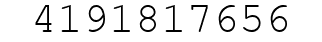 Number 4191817656.
