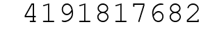 Number 4191817682.