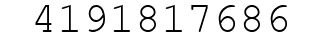 Number 4191817686.