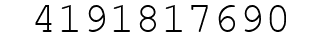 Number 4191817690.