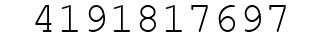 Number 4191817697.