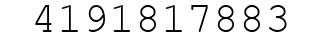Number 4191817883.
