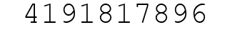 Number 4191817896.