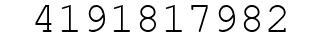 Number 4191817982.
