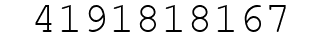 Number 4191818167.