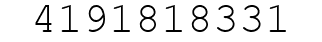 Number 4191818331.