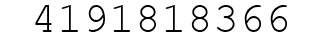 Number 4191818366.