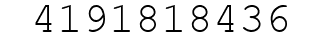 Number 4191818436.