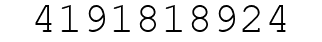 Number 4191818924.