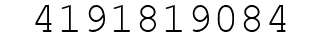 Number 4191819084.