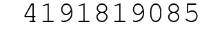 Number 4191819085.