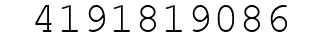 Number 4191819086.