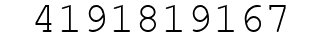 Number 4191819167.