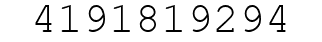 Number 4191819294.