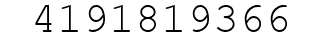 Number 4191819366.