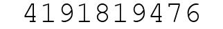 Number 4191819476.