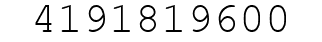 Number 4191819600.