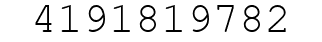 Number 4191819782.