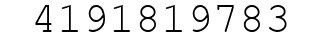 Number 4191819783.