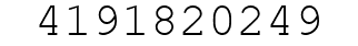 Number 4191820249.