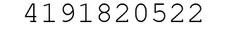 Number 4191820522.