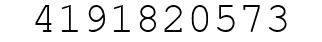 Number 4191820573.