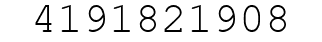 Number 4191821908.