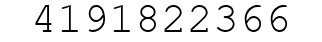 Number 4191822366.