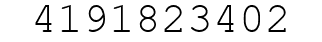Number 4191823402.