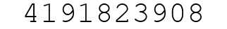Number 4191823908.