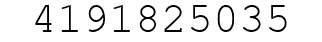 Number 4191825035.