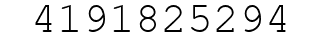 Number 4191825294.