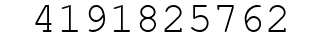 Number 4191825762.