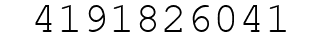 Number 4191826041.