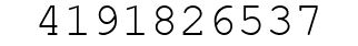 Number 4191826537.