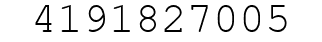 Number 4191827005.