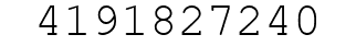 Number 4191827240.