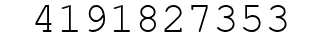 Number 4191827353.