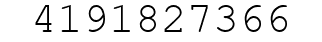 Number 4191827366.