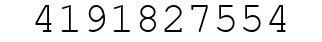 Number 4191827554.