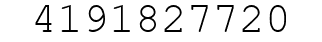 Number 4191827720.