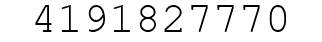 Number 4191827770.