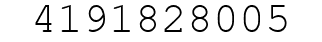 Number 4191828005.