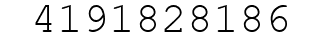 Number 4191828186.
